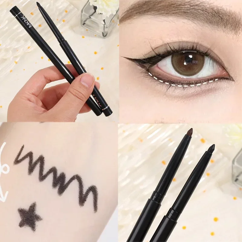 Waterproof Matte Eyeliner Gel Pen Makeup Lasting Smooth Black White