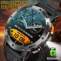 LIGE 2025 extérieur GPS sport Tracker montre intelligente hommes boussole Bluetooth appel étanche Smartwatch lampe de poche LED montres de poche 1