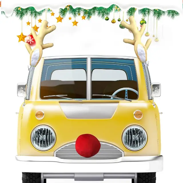 LED Glowing Geweih Weihnachten Auto Dekoration Zubehör Auto Lkw Kostüm  Rentier Geweih für Lkw SUV Elch Fahrzeug Dekor - AliExpress