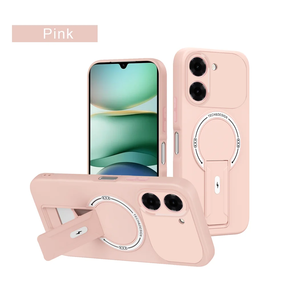 Premium Shockproof Magnetic Folding Stand Phone Case with Internal Flocking Finish