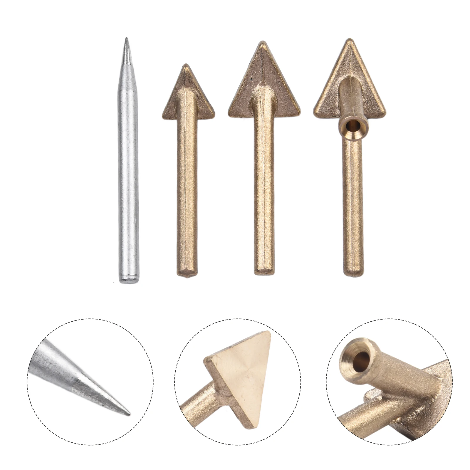 High Performance Replacement Tips for 80W Iron Plastic Welding TPO TEO PP Auto Bumper Heat Penetration (Set of 4) 3