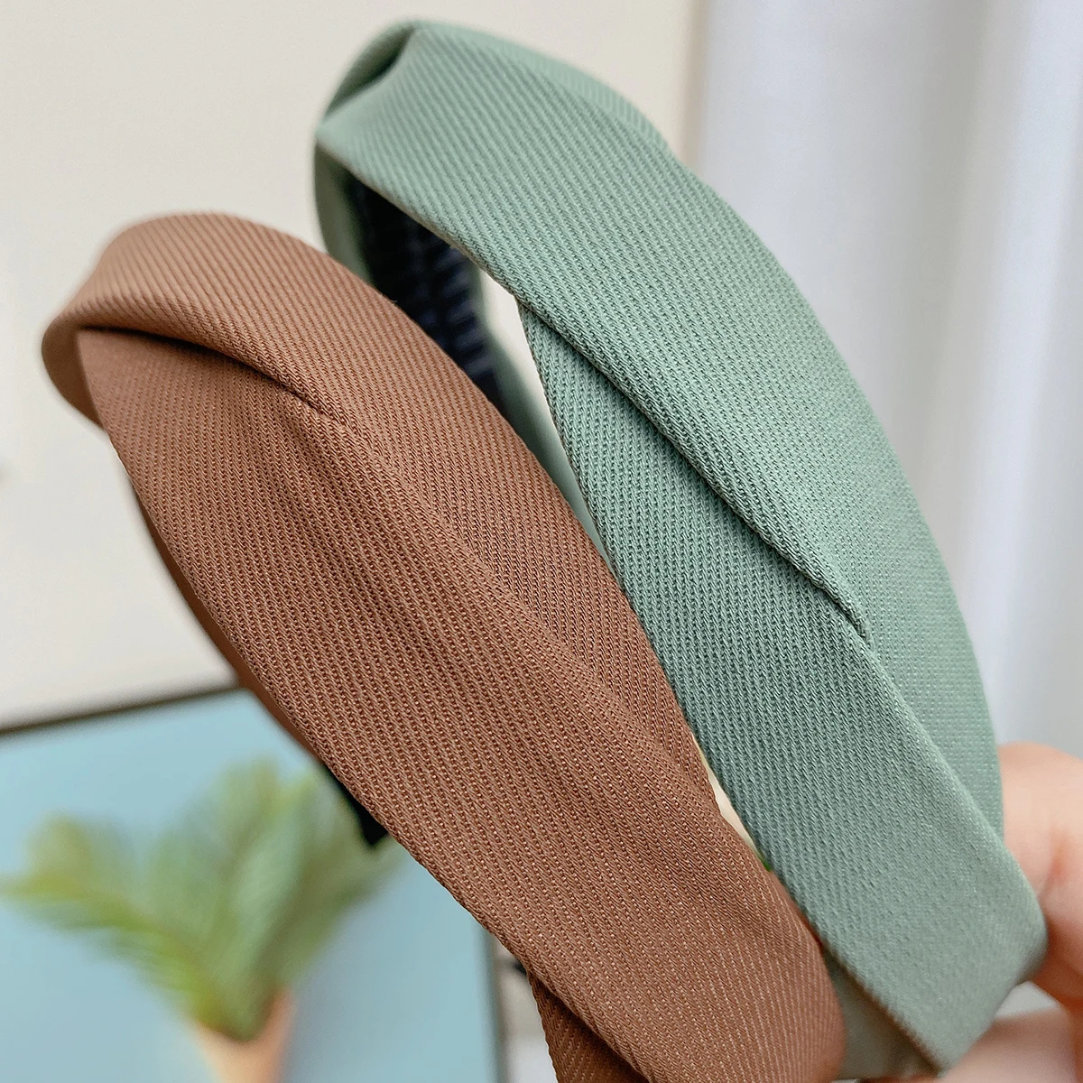 Französisches Vintage Geflochtenes Haarband für Damen, Neues Beliebtes Quasten-Haaraccessoire, Stilvolles Knoten-Stirnband, Rutschfestes Haarband – Detail 9