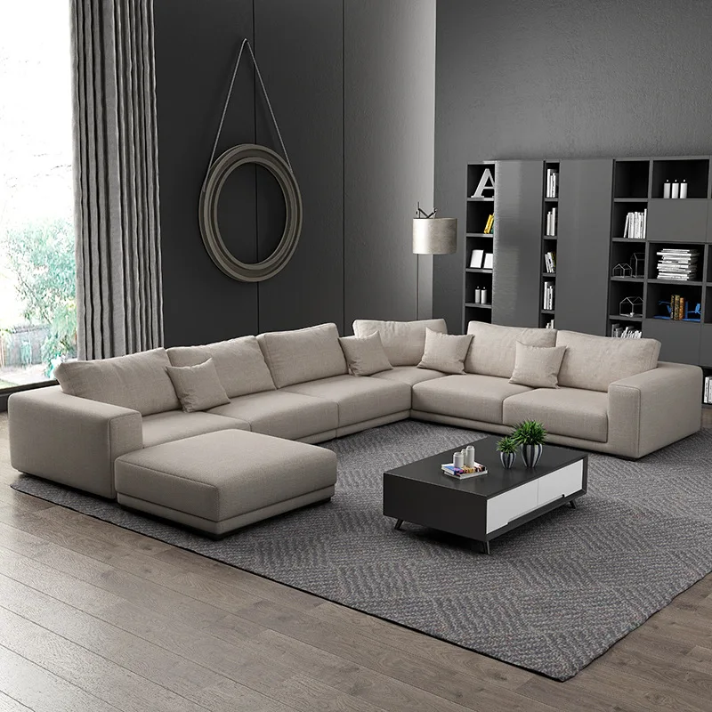 Europeanstyle Sofa Ushaped Corner Reception Large Economical Cloth