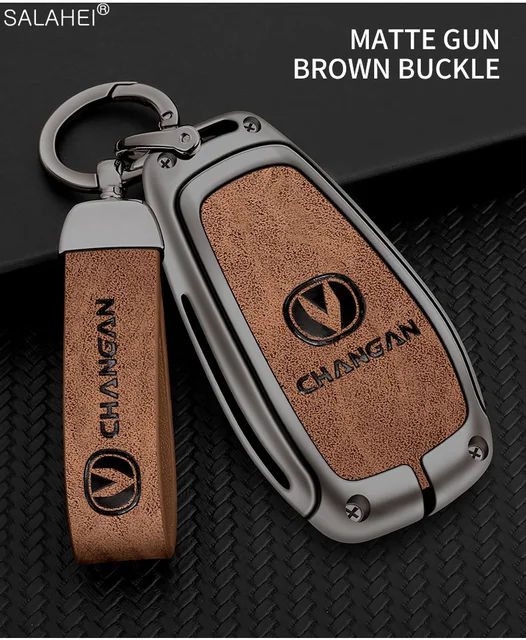 Kaufe Car Key Case Cover for Changan Cs35plus Cs35 Cs15 Cs75 Cs95 Cx20 Cs1  Cv1 Alsvin V7 Raeton 20 18 Cs55 Cx70 Holder Shell Keychain