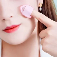 Mini size Finger Puff Foundation Powder Detail Makeup Sponge Face Concealer Cream Blend Cosmetic Cushion Accessories Makeup Tool 2