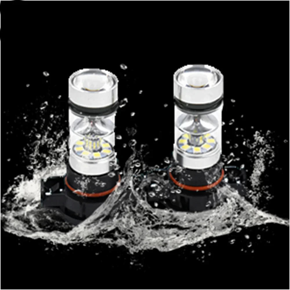 LED fog and headlight bulbs H16EU conversion kit 100W 6000K 12V 24V