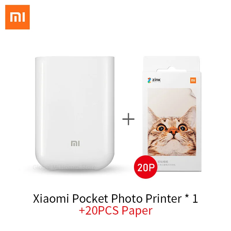 Xiaomi mijia Mini imprimante Photo 300dpi Portable Photo Mini poche  bricolage partager 500mAh Photo AR imprimante de poche avec papier  d'impression, ✓ Meilleur prix au Maroc