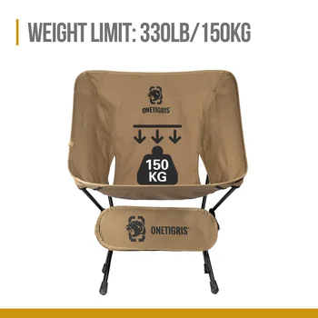 OneTigris Portable Camping Chairs Multicam Foldable Outdoor Chair For Camping Trekking Fishing BBQ Parties Gardening Indoor Use 6