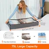 Under bed Storage Bag For Portable Foldable Quilt Bags Wardrobe Clothes Organizer Storage Box Dustproof Organizer Large Capacity 4