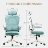 Office Chair Ergonomic Desk Chair with Lumbar Support Adjustable Headrest 3D Armrest and Lumbar Support for Home Office Chair 2