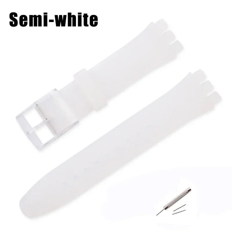 Universal Waterproof Sport Silicone Watch Strap - Soft Rubber Replacement Wristband