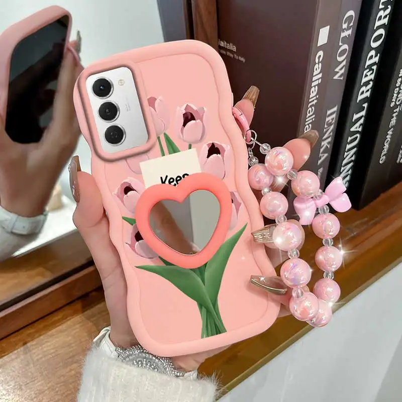 Stay Happy Phone Case Set with Lanyard and Stand - 3 Piece Bundle