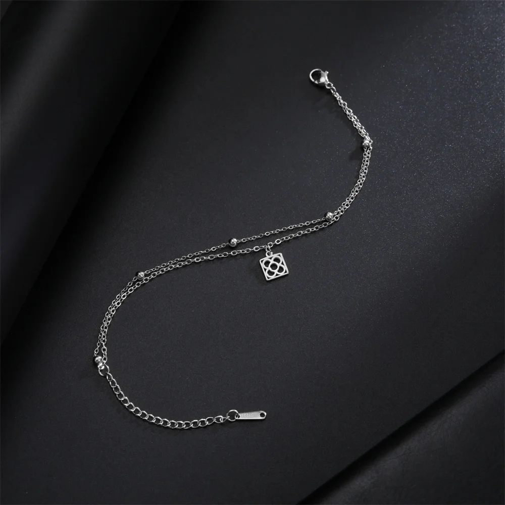 Edelstahl Wal Fischschwanz Armbänder für Frauen Mädchen Charme Doppels chicht Perlen Kette Armbänder Modeschmuck Hochzeits geschenk – Detail 21