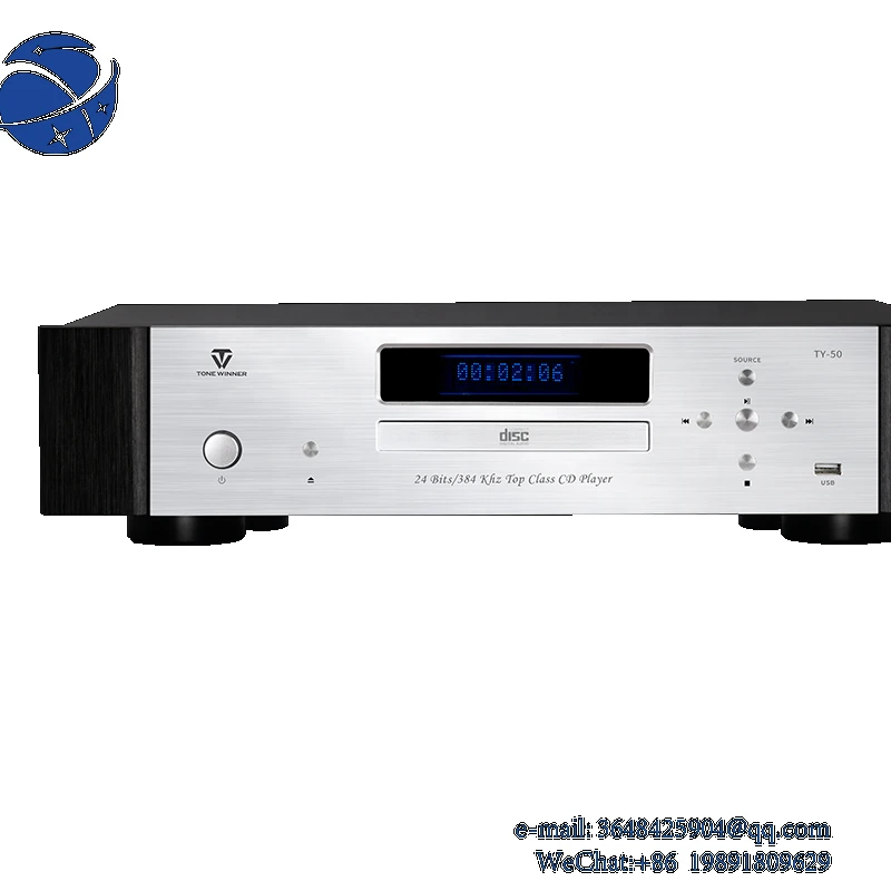 

YYHCPortable CD player with USB/TF/WAV/flac/APE/CD/HDCD/MP3/WMA/B.T/phone App/ music Stereo Sound Speaker & Audio Player Black