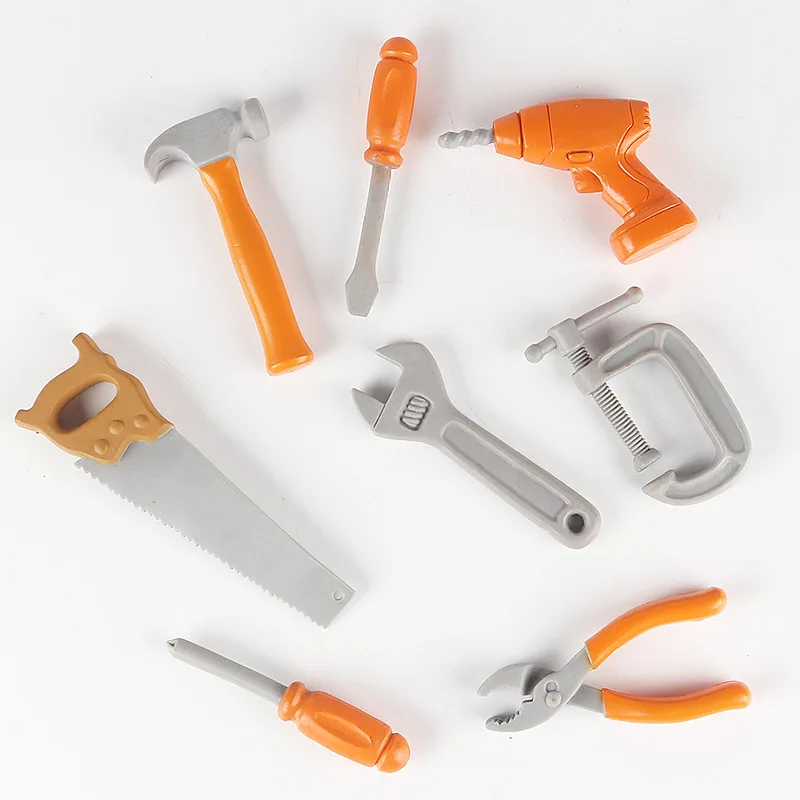 Montessori Educational Construction Toys Children Simulation Model Repair Tool Set Plastic Saw Wrench Pretend Play Gift For Boys - 4