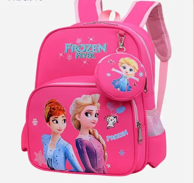 Disney Frozen Elsa New Kindergarten Schoolbag Cartoon Boys and Girls Backpack Cute Baby Schoolbag for Primary School Students 4