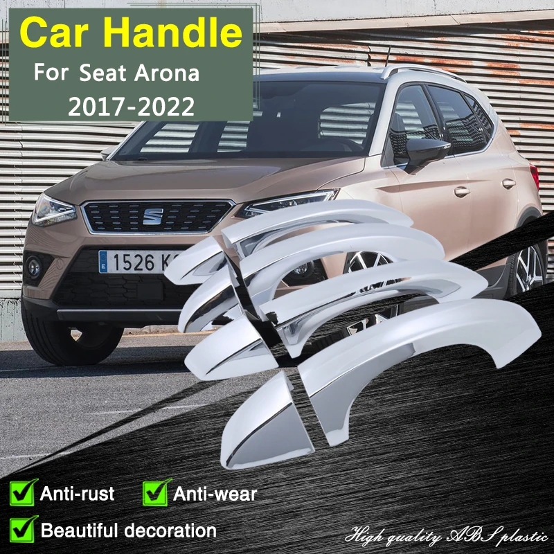 For Seat Arona Kj7 2017 2018 2019 2020 2021 2022 Chrome Door Handle