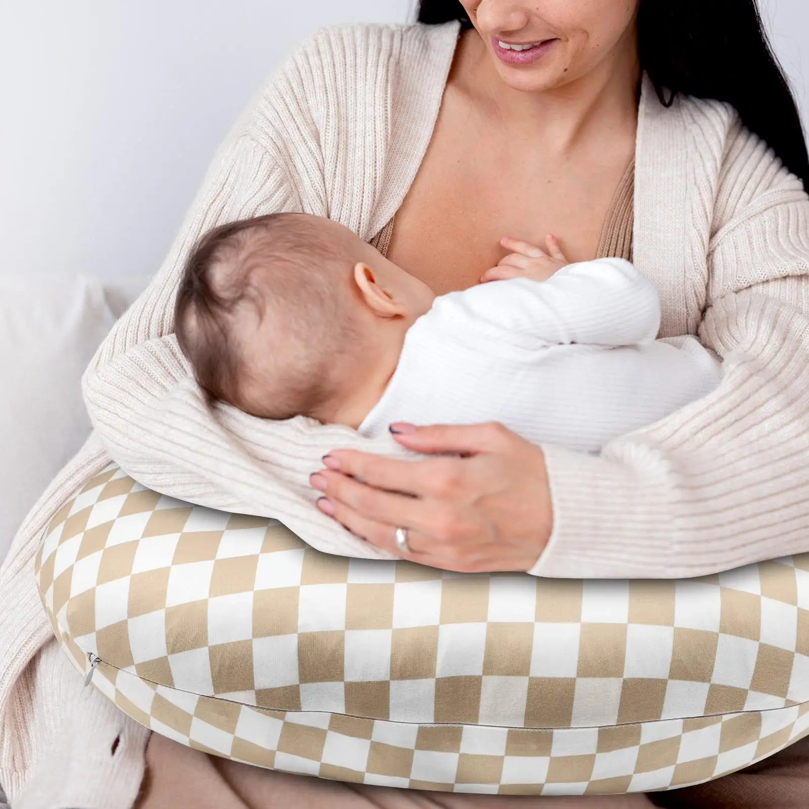 2PCS/set Nursing Pillow Cover Newborn Feeding Pillow Cases Baby Blanket Cotton Pillows Maternity Cushion Pillows Case Bebe Quilt