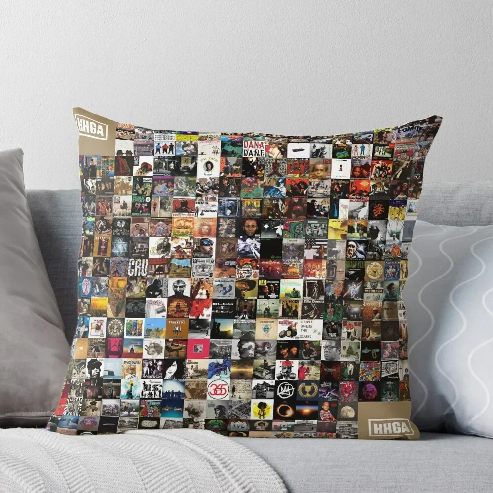 

Greatest Hip Hop Albums 1986 - 2018 Throw Pillow Cushions For Children Decorative pillowcase