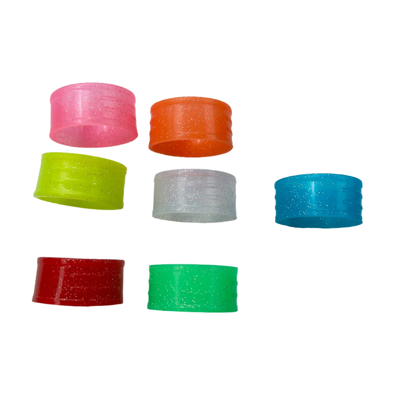 Tennis Racket Handles Silicone Rings 5 pcs Fixed Tennis Overgrips Sealing Rings Candy Color