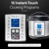 9-in-1 Total Package Instant Programmable Pressure Cooker, 6 Quart, Deluxe Accessory kit, Recipes, Pressure Cook 5