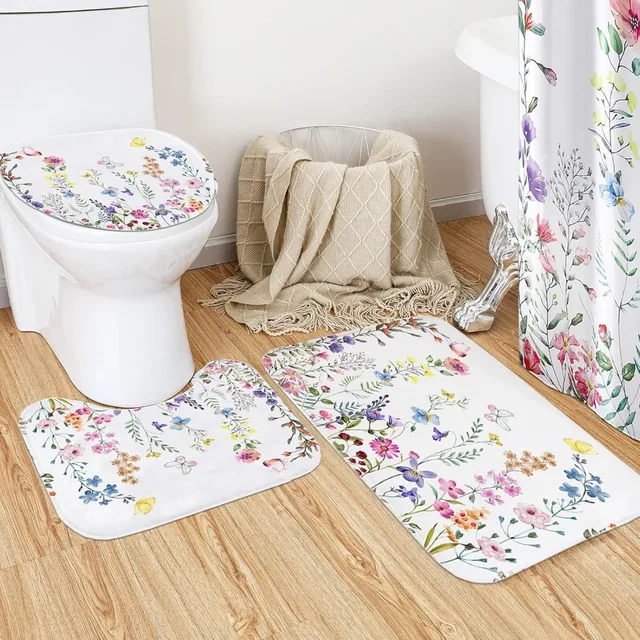4-piece shower curtain sets 3