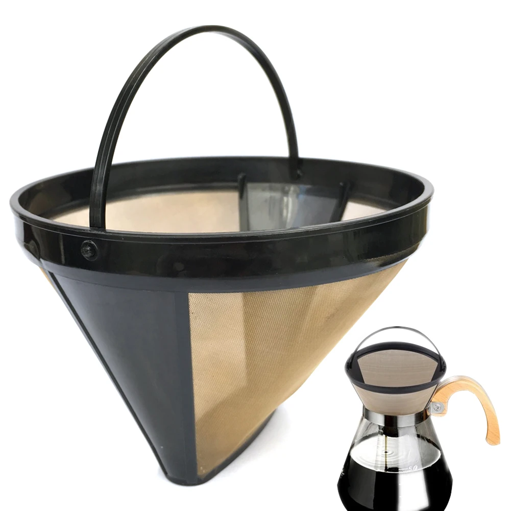Reusable Pour over Coffee Filter Paperless Handle Coffee Filters Coffee