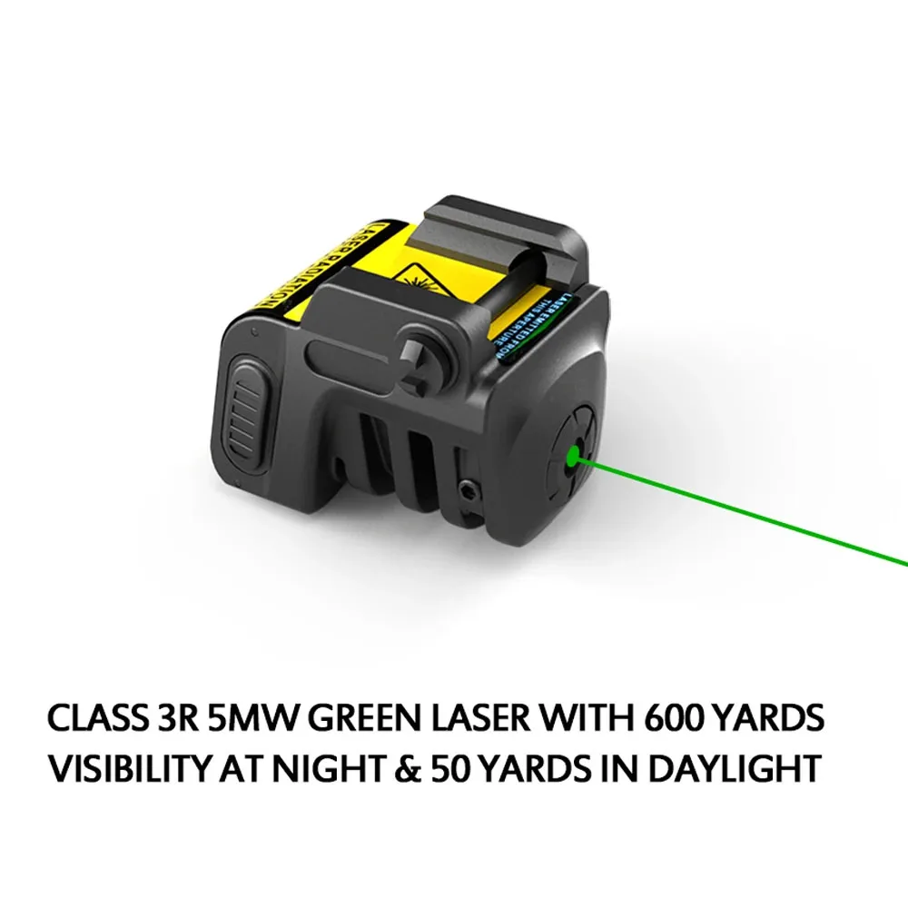 L8 Tactical Laser Red Dot Sight for 92G Handgun Compact Pistol Rechargeable Green/Blue/Red Laser Sight 20mm Picatinny Rail Mount laser sight red dot laser sight