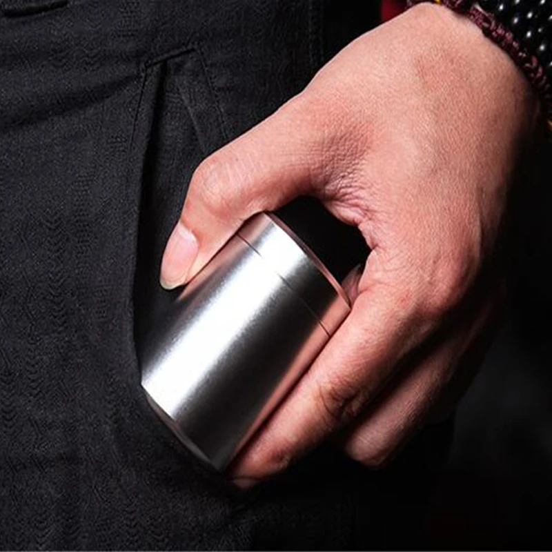 Mini Metal Box jewelry Storage Box Stainless Steel Tea Can Small Travel Portable Container Jar Sugar Bowl Coffee Caddy Organizer