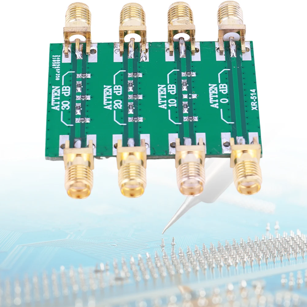 SMA 더블 여성 헤드 RF 고정 감쇠기 DC-4.0GHz 무선 주파수 고정 감쇠기 모듈 보드 200mW 50ω 0dB 10dB 20dB 30dB