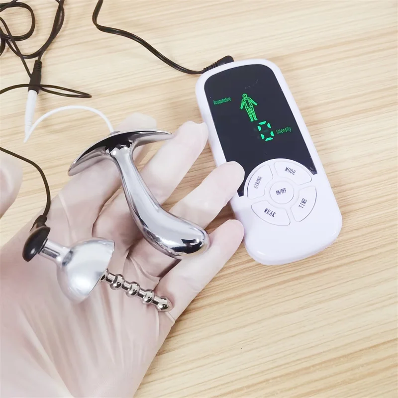 6 Modes Electric Shock Metal Penis Plug Urethral Dilator Sounding Anal Bead Massage Adult Games Sex Toys for Men Masturbation