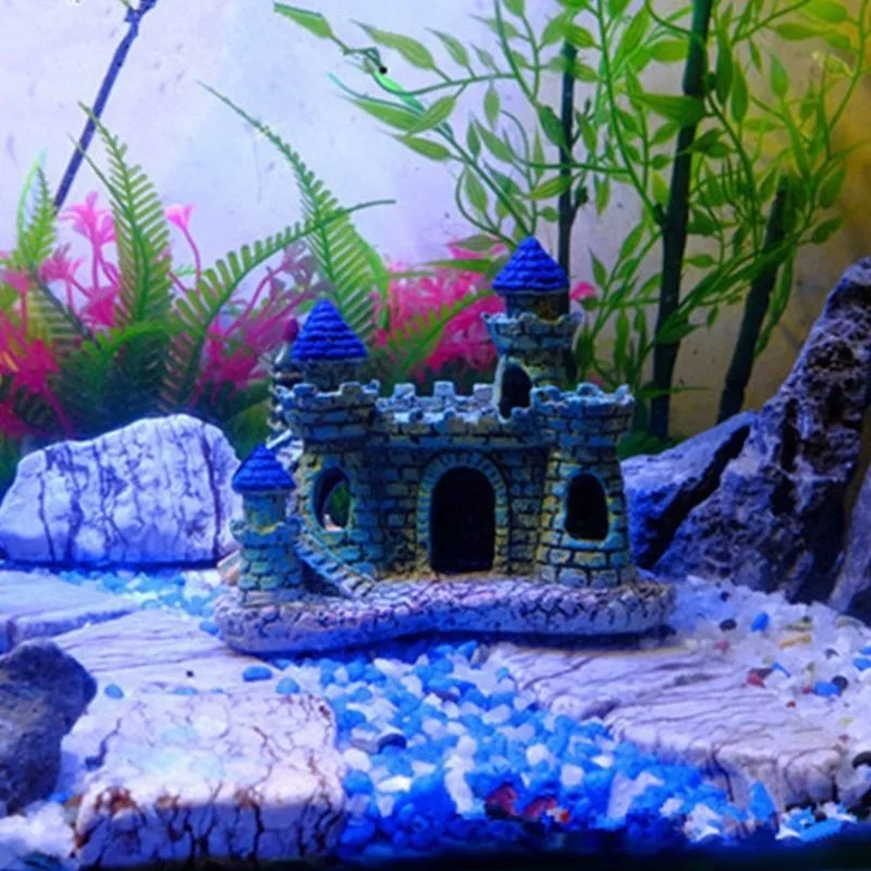 Aquarium Dark Castle Aquarium Decor Ornament Simulation Fish Tank  Decorations