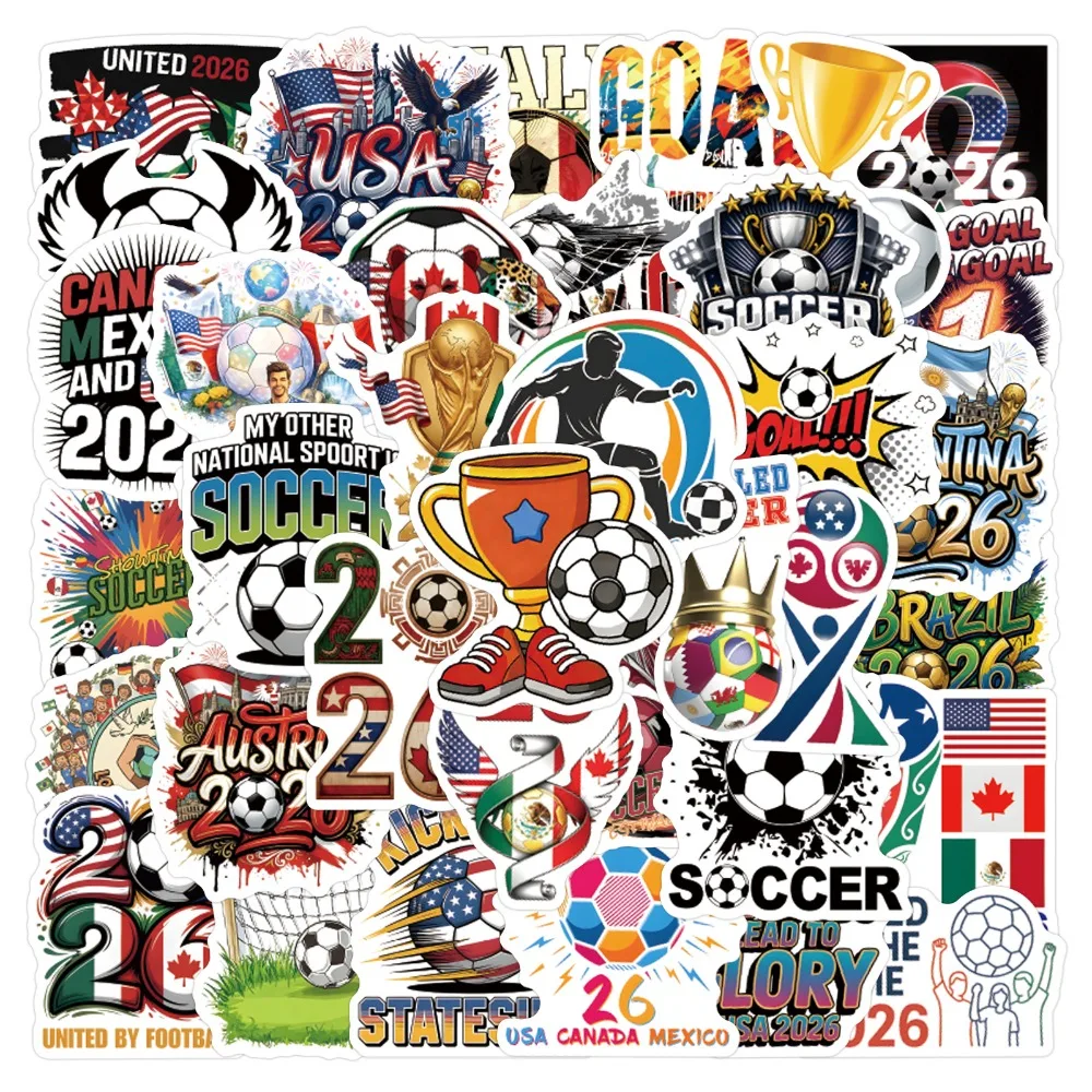 58pcs 2026 The 23rd FIFA World Cup Graffiti Stickers Suitcase Laptops Phones Scrapbooks Water Cup Guitar DIY Decorate Decals