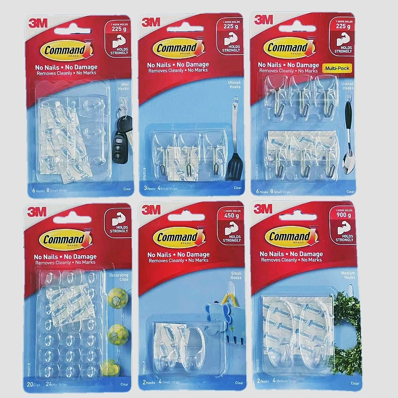 

3M Command Decorating Clips Damage-Free Hanging Clear clips clear strips Command 17026CLR LED String Lights Clip removes cleanly