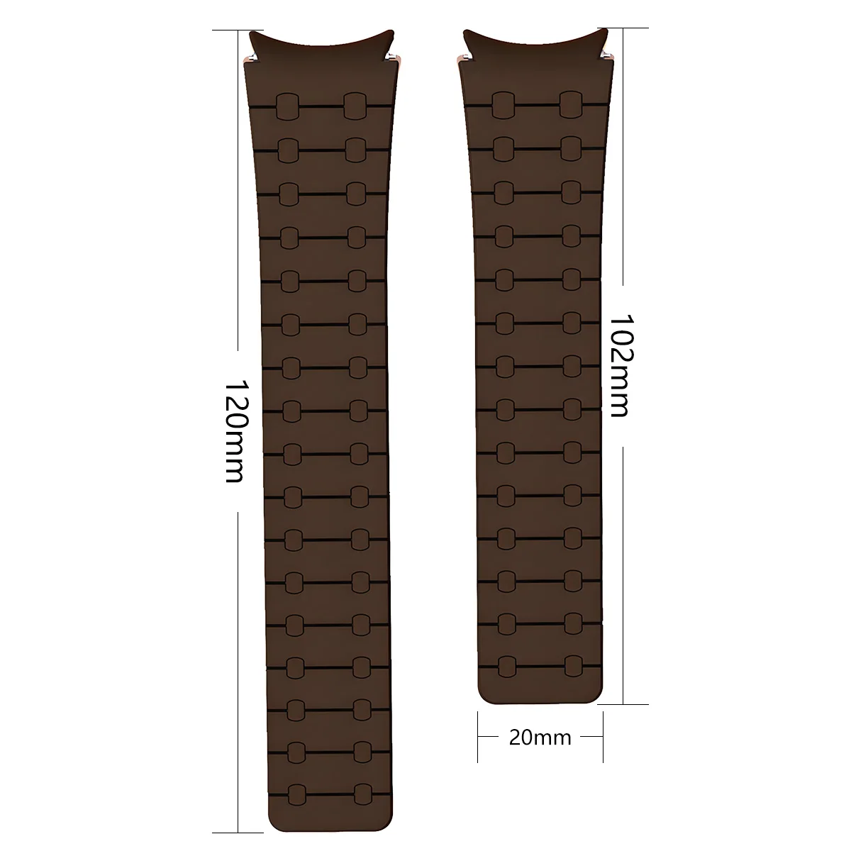 Magnetic Silicone Sport Bracelet Strap