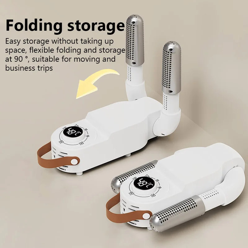 US EU Timer Shoe Dryer Foldable Quick Drying Hot Air Deodorizing Sterilizing Shoe Dryer Household Shoes Warmer Footwear Heater 2