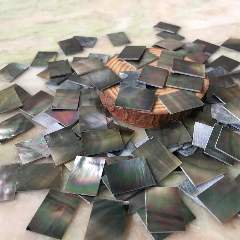 Natural Shell Ornaments 10Pieces 25mm /20mm/1mm Natural Mother of Pearl Shell Slice DIY Musical Instrument Accessories And Crafts Inlay Carved Material