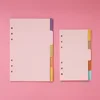 5 pcs/set Binder Index Dividers A5/ Personal size Notebook Inner Pages Separator Diary Planner Paper Category Pages Stationery 3