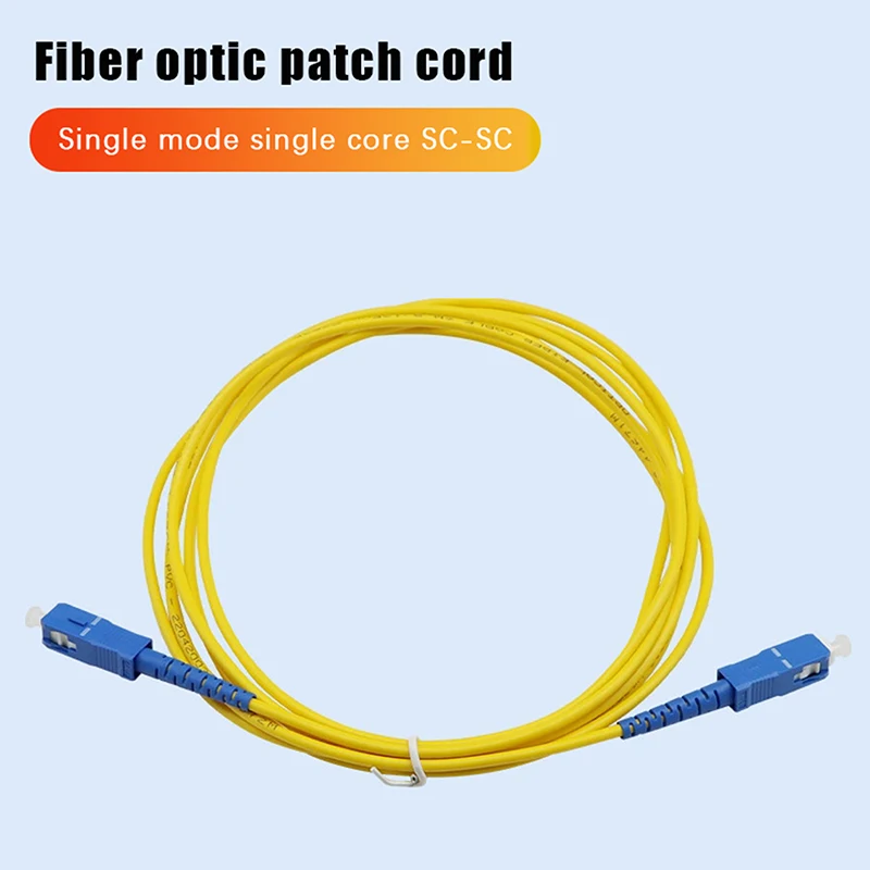High-Performance Singlemode SC to SC Fiber Optic Patch Cable – Bend Insensitive Simplex 9/125μm, 2.0mm