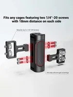 SmallRig Mini Camera Side Handle Handgrip with Two 1/4"-20 Screws Mount for Mirrorless/ Digital Camera DSLR Camera 2916 4