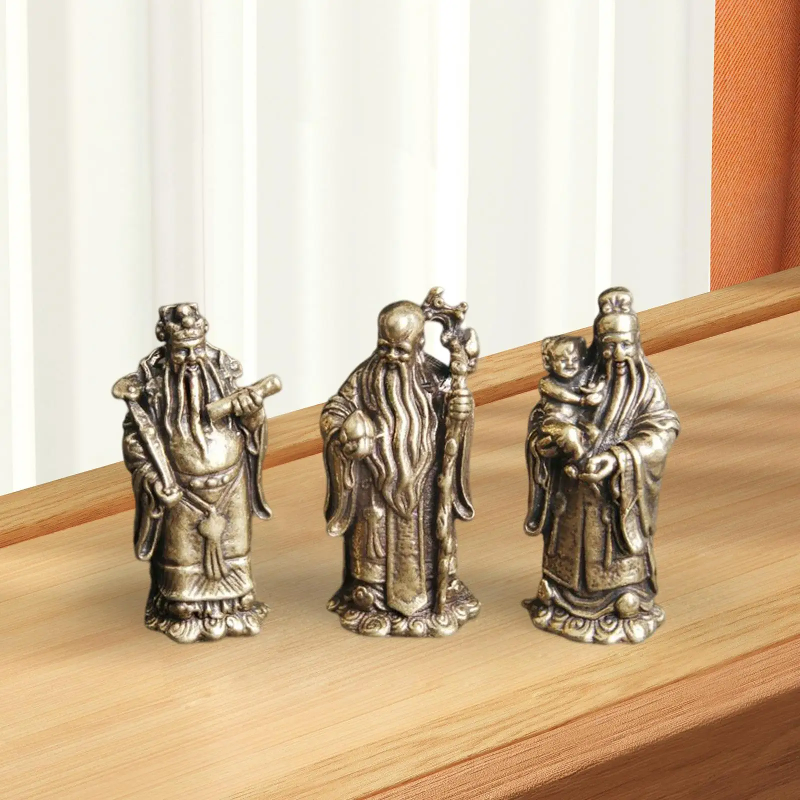 骨董品、骨董品、古い木の彫刻Fu Lu Shou、ホームラッキーコレクション 骨董品、骨董品、古い木の彫刻Fu Lu Shou、ホームラッキー