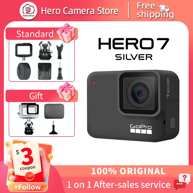 GoPro hero silver Motion camera 4k30 frame 12MP HD anti shake