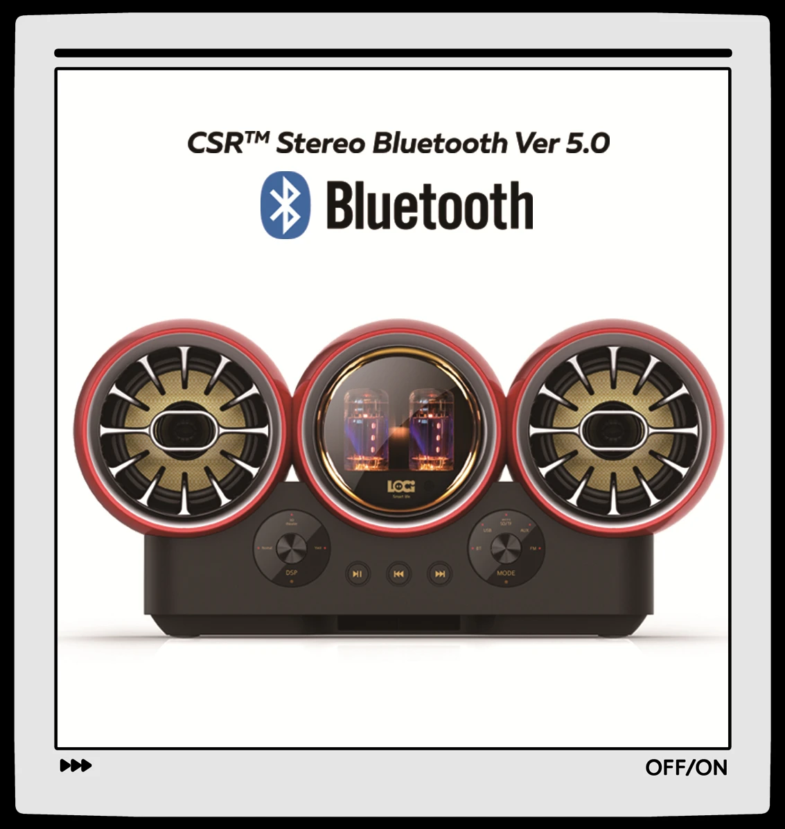 T20 Tube Amplifier Bluetooth Speakers 50W Super Bass Boom Box Wireless Stereo Subwoofer with Remote Control