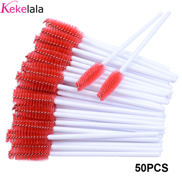 Newest Crystal 3D Eyelash Mascara Wands Clear Lash Spoolies Wholesale Eye Lashes Brushes Micro Applicators