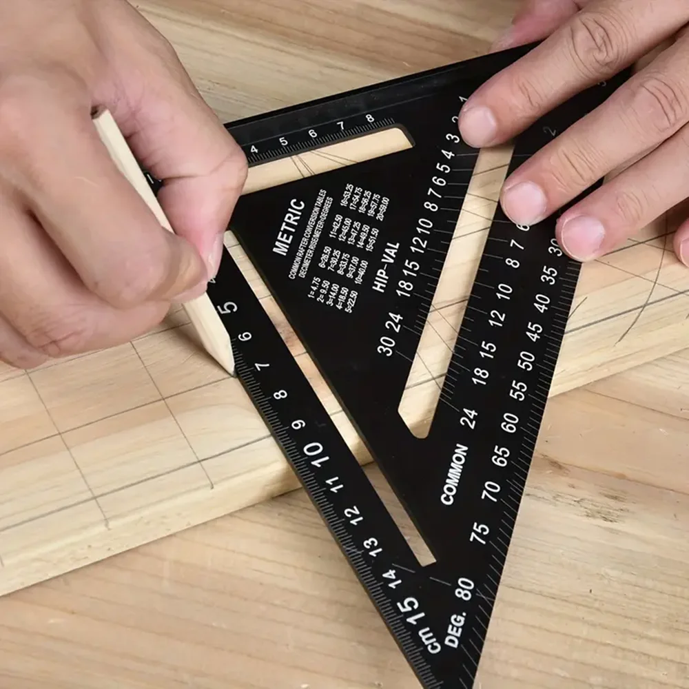7 Inch Aluminum Alloy Triangle Ruler Square Protractor High Precision Measuring Tool for Engineer Carpenter triangle ruler,angle measuring ruler,woodworking ruler,carpentry square,angle ruler,measurement ruler,angle measuring tool
