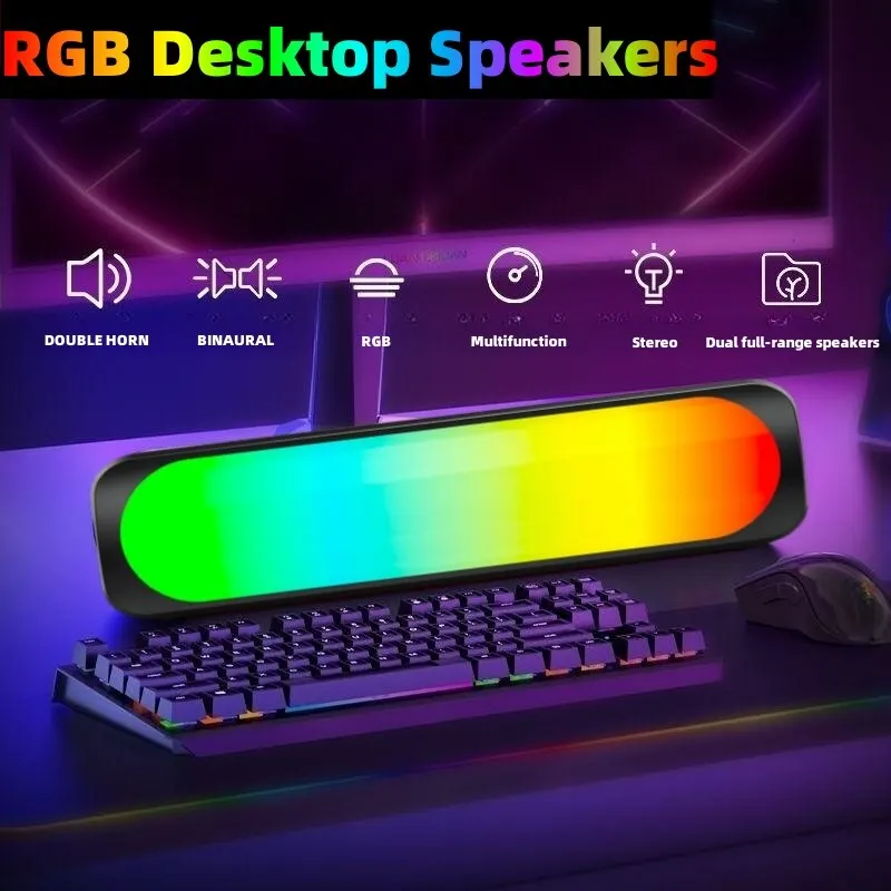 2205 Portable Powerful Speakers Caixa De Som Bluetooth Soundbar For PC Mobile Phone HIFI Music Gamer Player_voghion.com