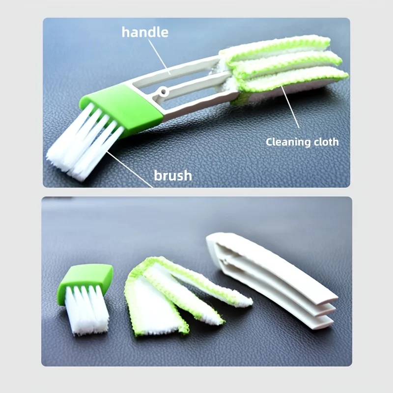 Cleaning Brush for Car Air Vents Multifunctional Louver Dust Collector for Air Conditioning Air Vents Car Beauty Accessories 4
