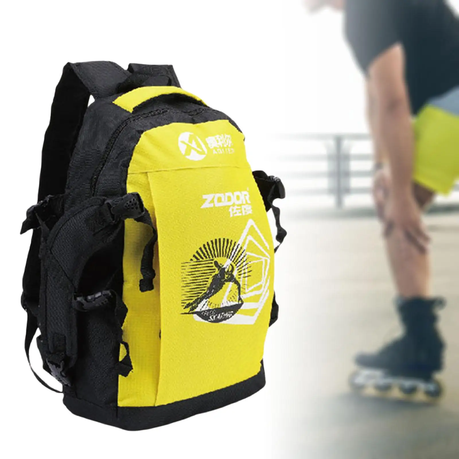 Mochila 20l Para Patines Con Funda Impermeable Oxelo Bp100