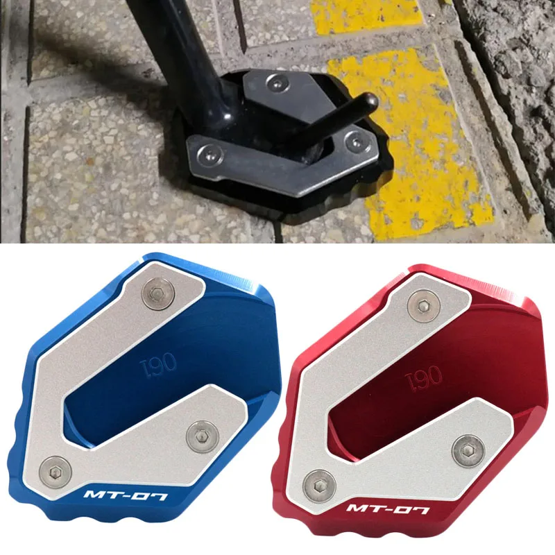 

Motorcycle Side Stand Enlarge Kickstand Extension Plate Pad For YAMAHA MT-07 MT07 FZ-07 Tracer 700GT 700 GT XSR700 XSR 700
