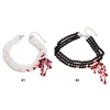 Collier gothique à franges en forme de goutte de sang, multicouche, ras du cou en perles de sang, pour femmes, bijoux fantaisie, cadeaux